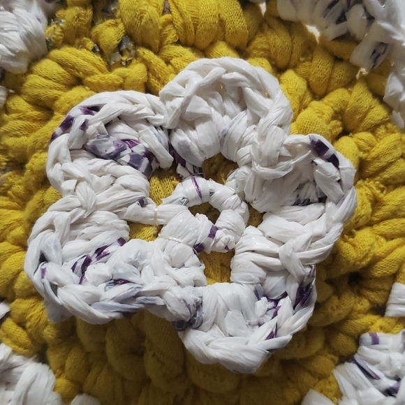 Recycled Crochet Plarn Upcycled Nylon Dish Scrubby - Picture 2 of 6